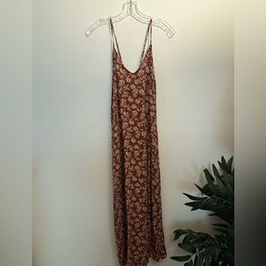 Rust floral maxi